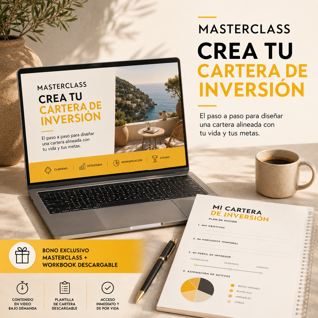 Masterclass Crea tu cartera de inversión